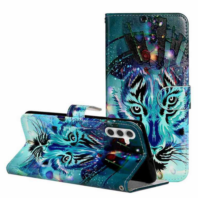 Housse Samsung Galaxy A37 Loup avec Dragonne ALBA