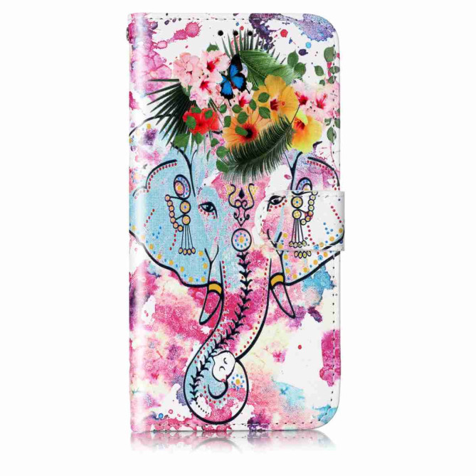 Housse Samsung Galaxy A37 Flower Elephant avec Dragonne