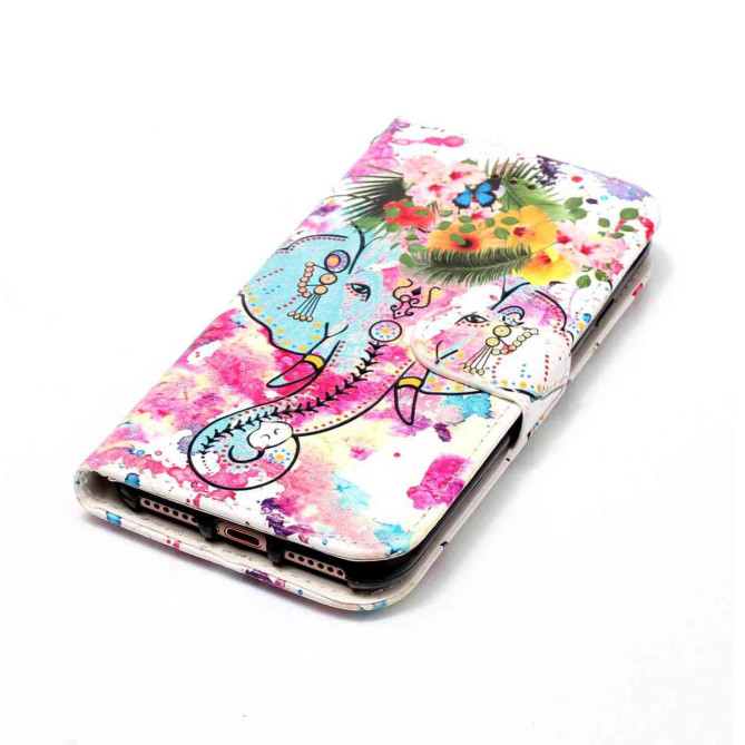Housse Samsung Galaxy A37 Flower Elephant avec Dragonne