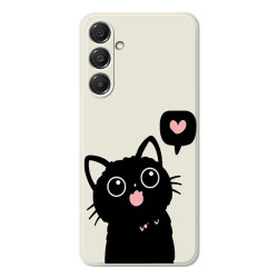 Coque Samsung Galaxy A37 Chat Noir Beige