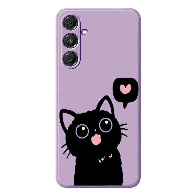 Coque Samsung Galaxy A37 Chat Noir Violet