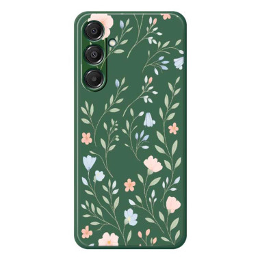 Coque Samsung Galaxy A37 Fleurs Rose Bleu Vert