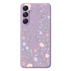 Coque Samsung Galaxy A37 Fleurs Rose Bleu Violet
