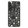 Coque Samsung Galaxy A37 Fleurs Rose Bleu Noir