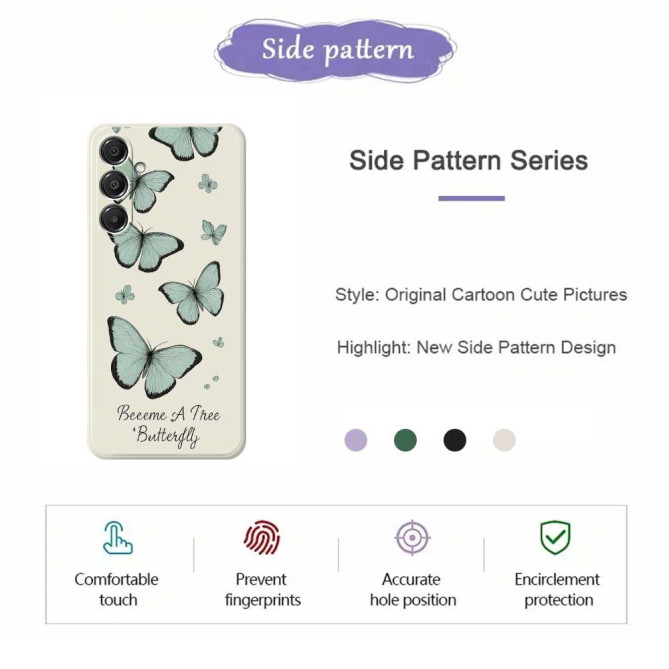 Coque Samsung Galaxy A37 Papillon Vert