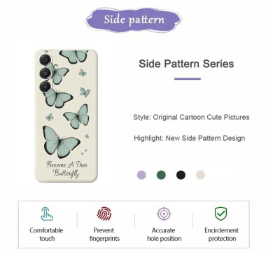 Coque Samsung Galaxy A37 Papillon Violet