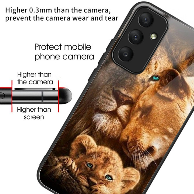 Coque Samsung Galaxy A37 Famille Lion Anti-Chute