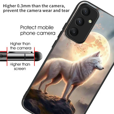 Coque Samsung Galaxy A37 Loup Blanc Anti-Chute