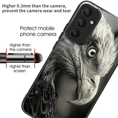 Coque Samsung Galaxy A37 Aigle Gris Anti-Chute