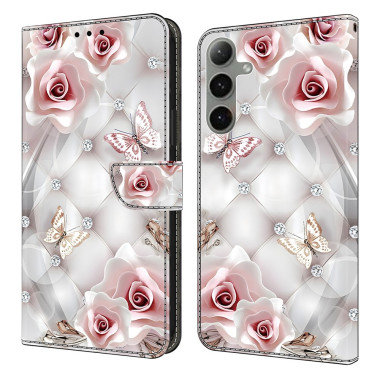 Housse Samsung Galaxy A37 Papillon Rose avec Support ALBA