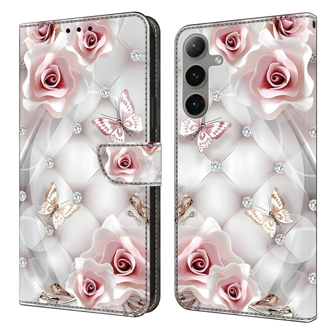 Housse Samsung Galaxy A37 Papillon Rose avec Support ALBA
