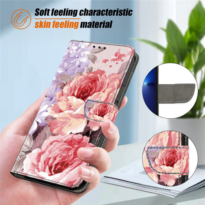 Housse Samsung Galaxy A37 Oil Painting Rose avec Support
