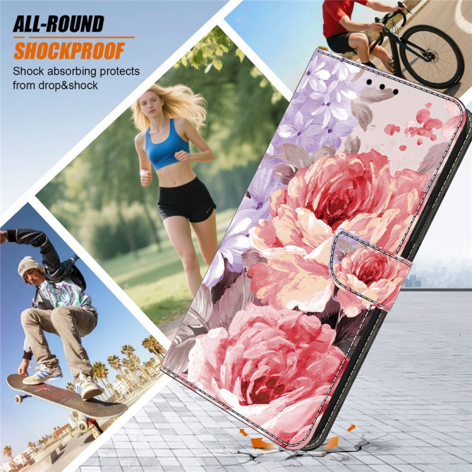 Housse Samsung Galaxy A37 Oil Painting Rose avec Support