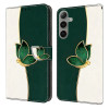 Housse Samsung Galaxy A37 Papillon Vert avec Support