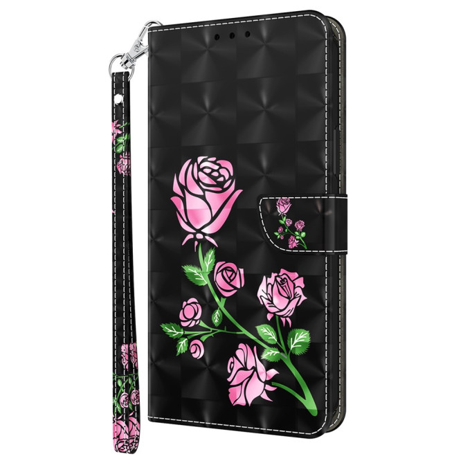 Coque Samsung Galaxy A37 Fleur Rose avec Support