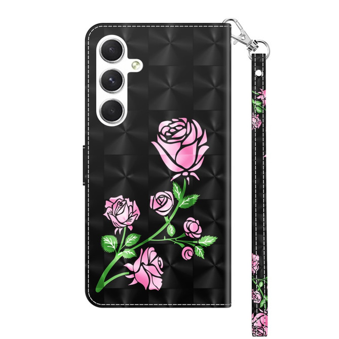 Coque Samsung Galaxy A37 Fleur Rose avec Support