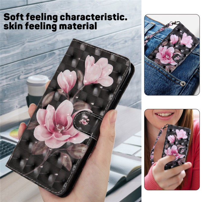Coque Samsung Galaxy A37 Pink Flower avec Support