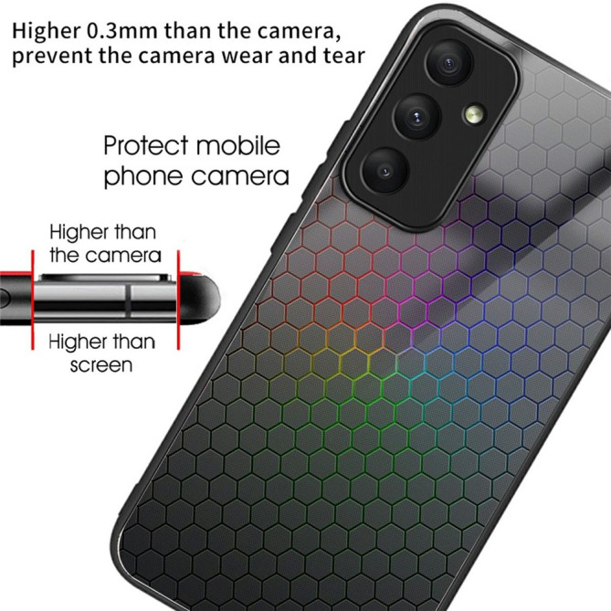 Coque Samsung Galaxy A37 Colorful Honeycomb Anti-Chute