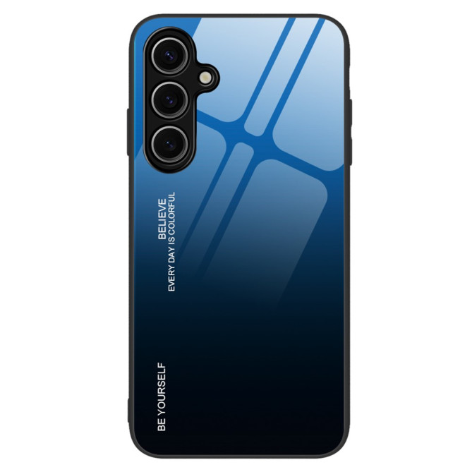 Coque Samsung Galaxy A37 Blue  /  Black Verre Trempé