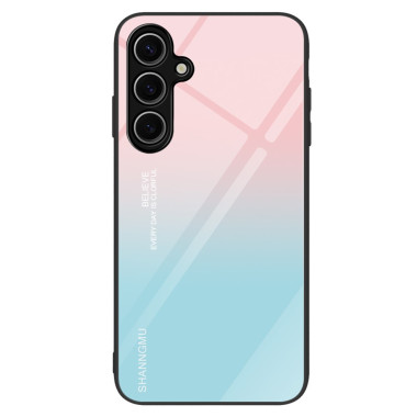 Coque Samsung Galaxy A37 Dégradé Rose/Bleu Verre Trempé ALBA