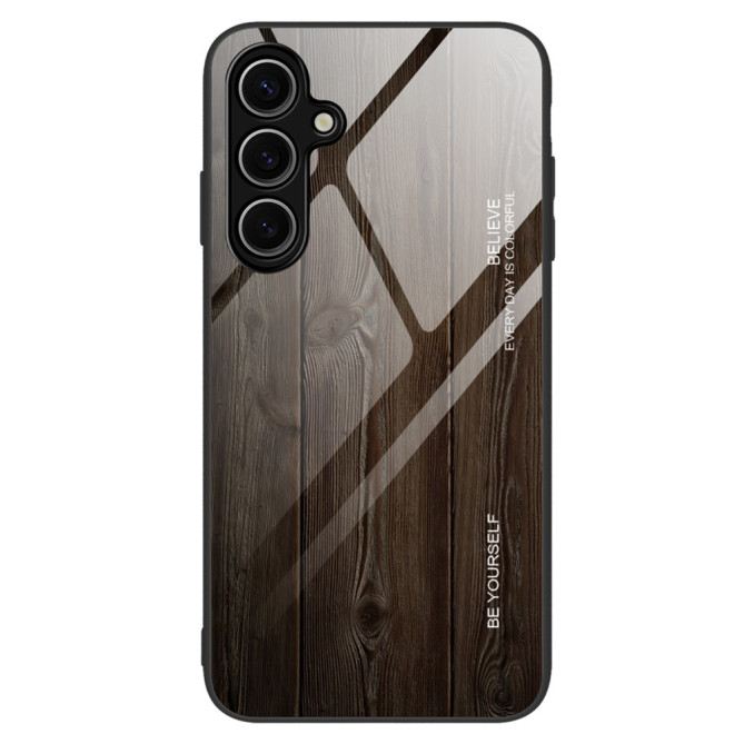Coque Samsung Galaxy A37 Effet Bois Verre Trempé