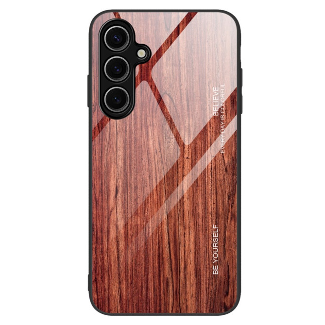 Coque Samsung Galaxy A37 Effet Bois Verre Trempé