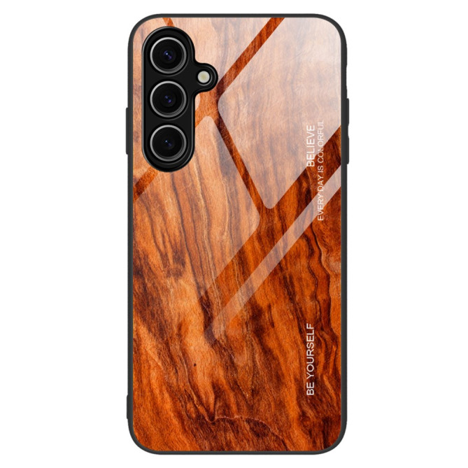Coque Samsung Galaxy A37 Effet Bois Verre Trempé