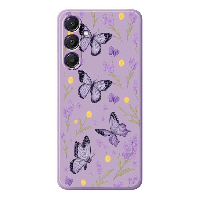 Coque Samsung Galaxy A37 Papillons Violets Violet