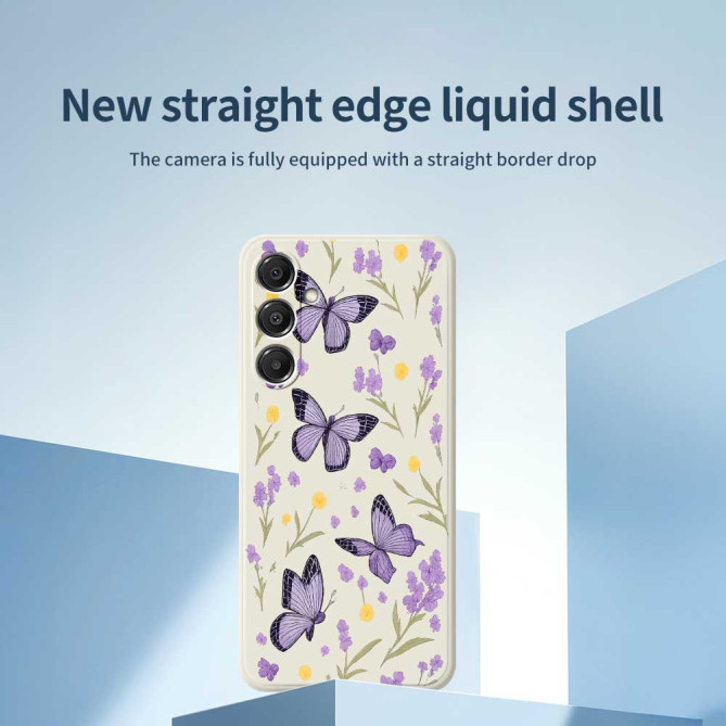 Coque Samsung Galaxy A37 Papillons Violets Violet