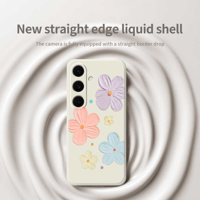 Coque Samsung Galaxy A37 Fleurs Colorées Beige