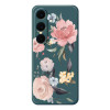 Coque Samsung Galaxy A37 Fleurs Vert ALBA