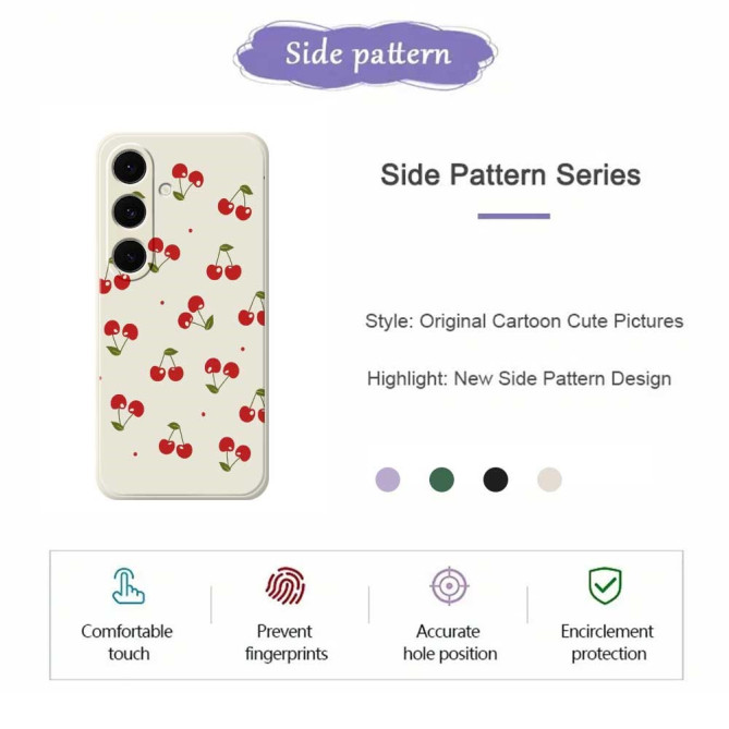 Coque Samsung Galaxy A37 Cerise Noir ALBA