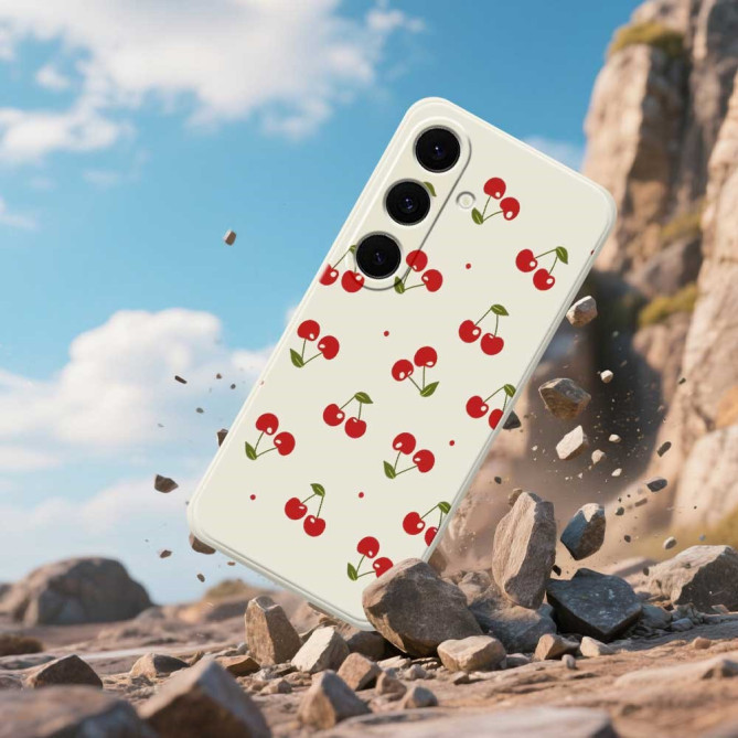 Coque Samsung Galaxy A37 Cerise Noir ALBA