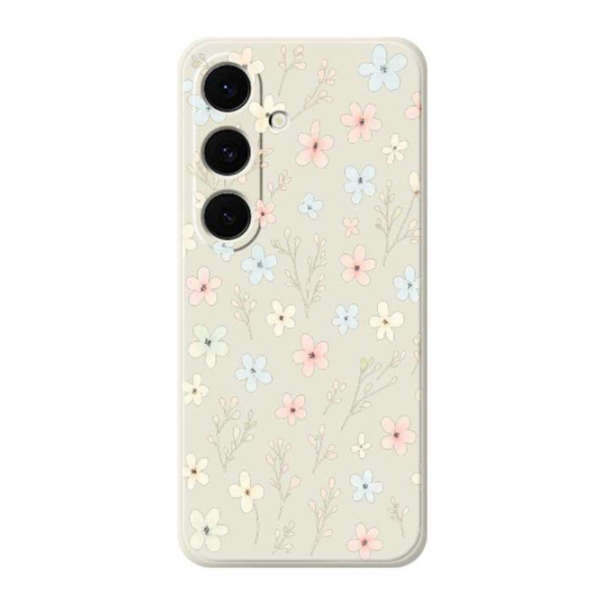 Coque Samsung Galaxy A37 Branche Fleurie Beige