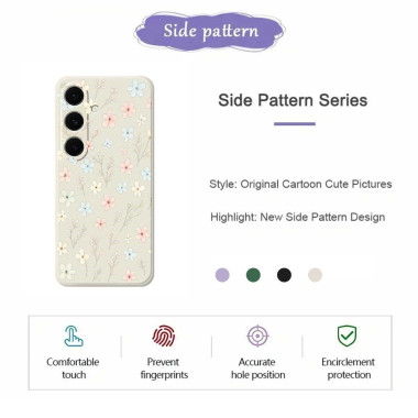 Coque Samsung Galaxy A37 Branche Fleurie Beige