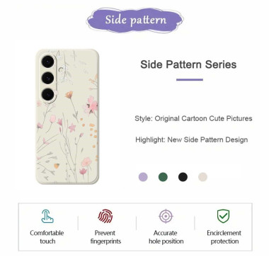 Coque Samsung Galaxy A37 Fleurs Vert BRIA