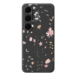 Coque Samsung Galaxy A37 Fleurs Noir BRIA