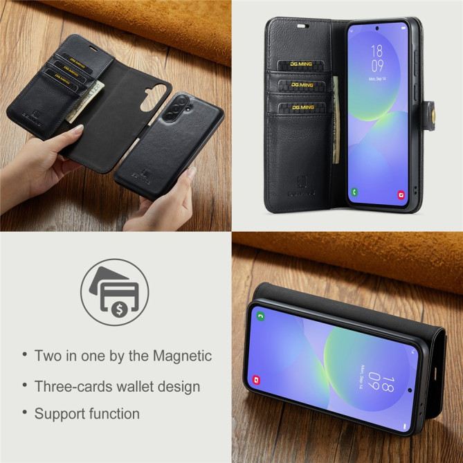 Housse Samsung Galaxy A37 DG.MING Simili Cuir avec Support