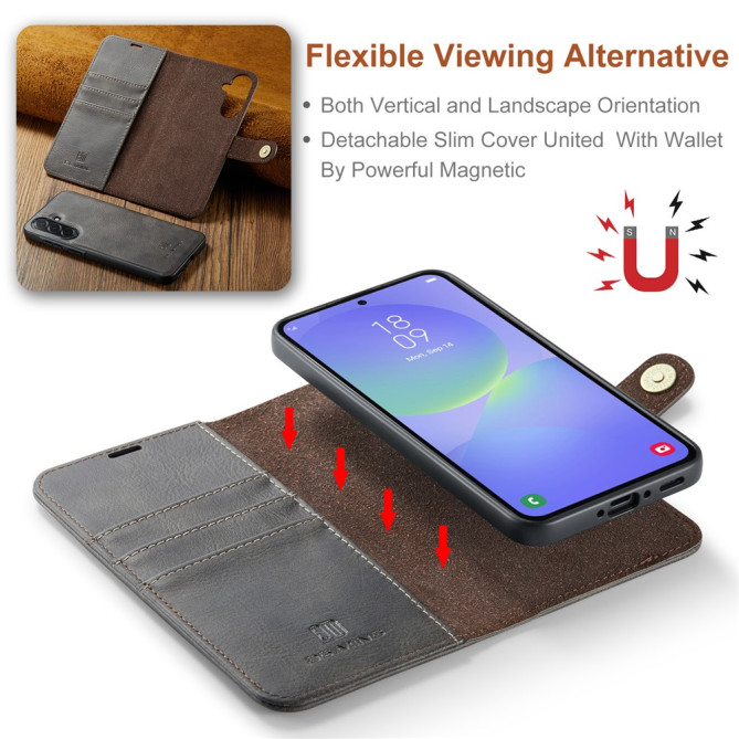 Housse Samsung Galaxy A37 DG.MING Simili Cuir avec Support