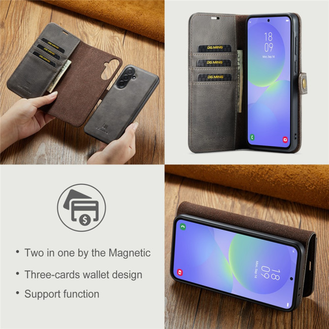 Housse Samsung Galaxy A37 DG.MING Simili Cuir avec Support