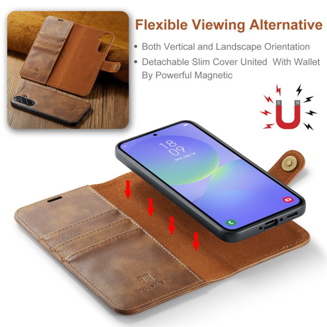 Housse Samsung Galaxy A37 DG.MING Simili Cuir avec Support