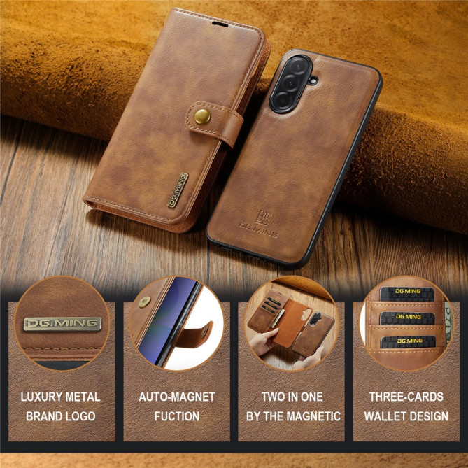 Housse Samsung Galaxy A37 DG.MING Simili Cuir avec Support