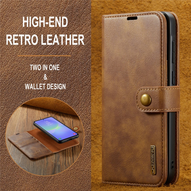 Housse Samsung Galaxy A37 DG.MING Simili Cuir avec Support