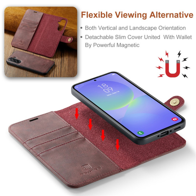 Housse Samsung Galaxy A37 DG.MING Simili Cuir avec Support