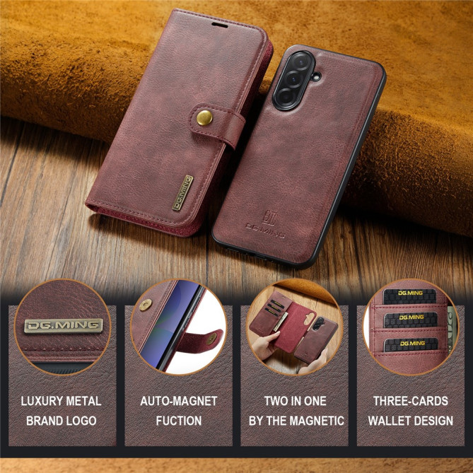 Housse Samsung Galaxy A37 DG.MING Simili Cuir avec Support