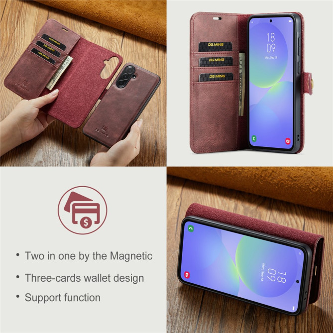 Housse Samsung Galaxy A37 DG.MING Simili Cuir avec Support