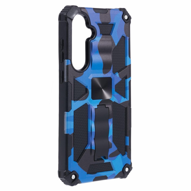Coque Samsung Galaxy A37 Camouflage Blue avec Support