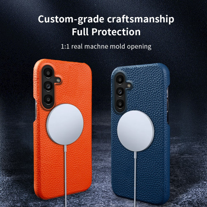 Coque Samsung Galaxy A37 Cuir Véritable Anti-Chocs