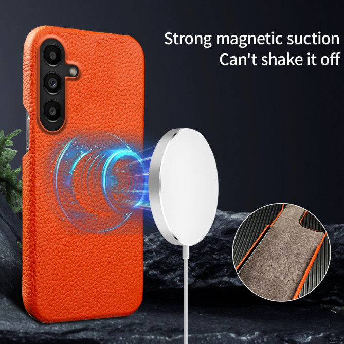 Coque Samsung Galaxy A37 Cuir Véritable Anti-Chocs