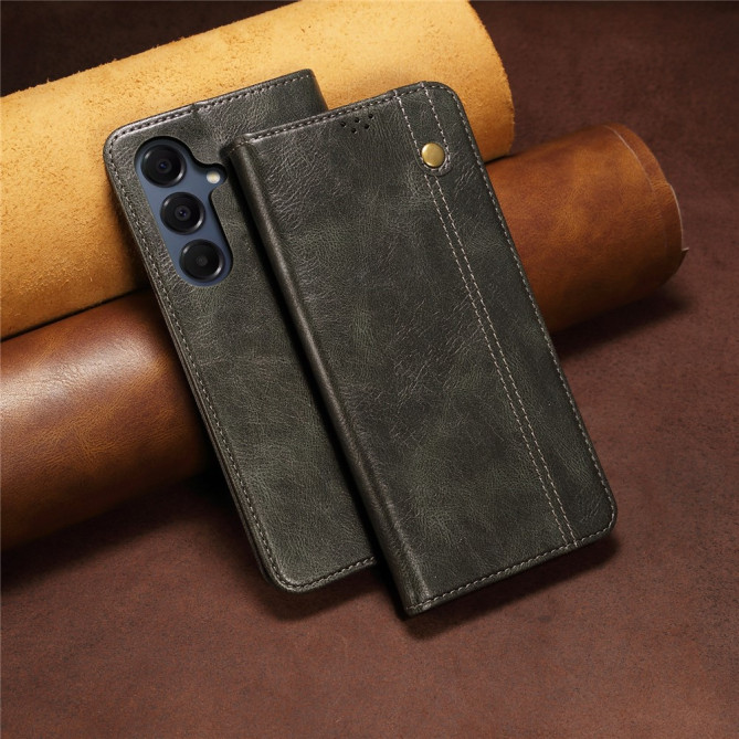 Housse Samsung Galaxy A37 Crazy Horse avec Support BRIA